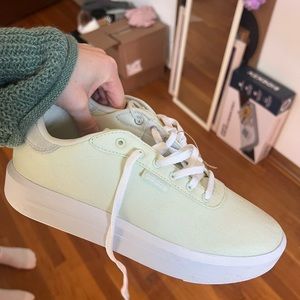 Adidas Neo Court Platform Cln 'Linen Green'